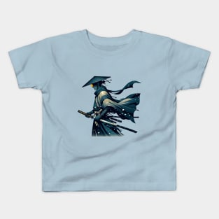 Blue Eye Samurai Vintage Style Kids T-Shirt